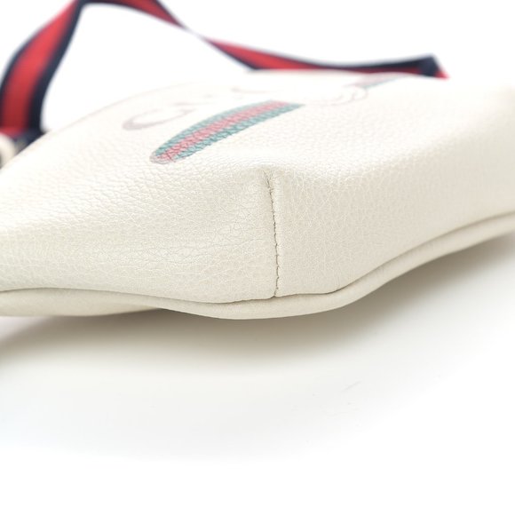 Gucci Grained Calfskin Small Print Belt Bag / Cross Body White - Picture 6 of 11